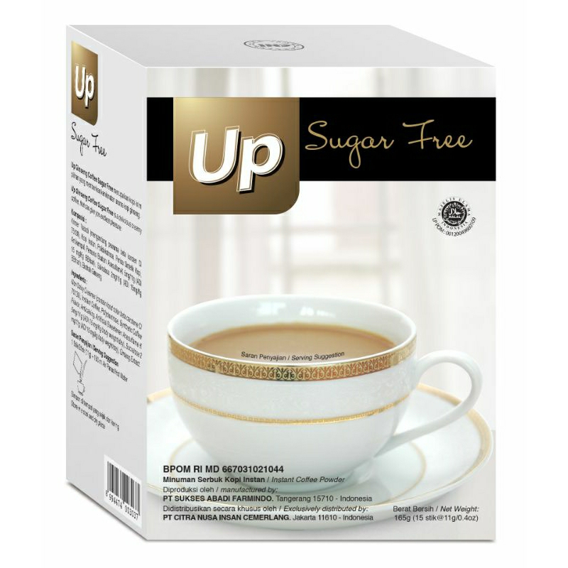 

CNI Up Ginseng Coffee Sugar Free Kopi Rendah Gula Cocok Buat Penderita Diabetes (15x11gr)