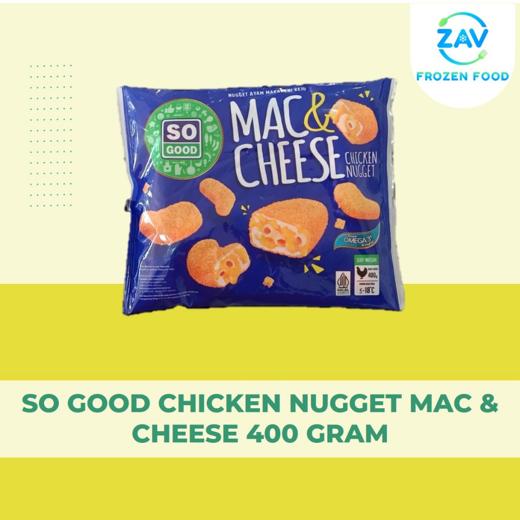 

SO GOOD CHICKEN NUGGET MAC & CHEESE 400 GRAM