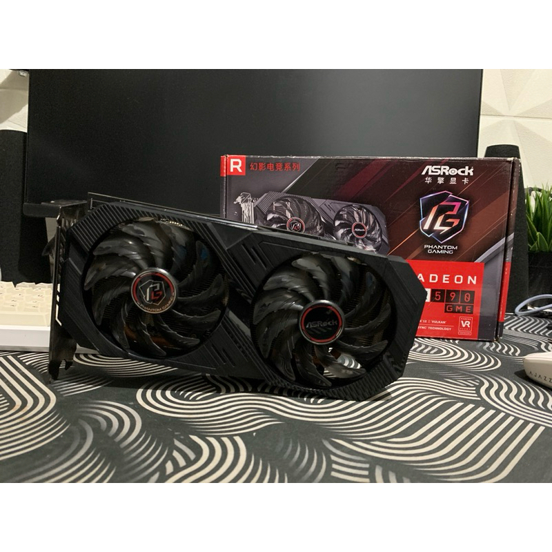 VGA RX 590 8Gb Asrock Phantom Gaming bukan 570 580 560 gtx 1060 1070 1660