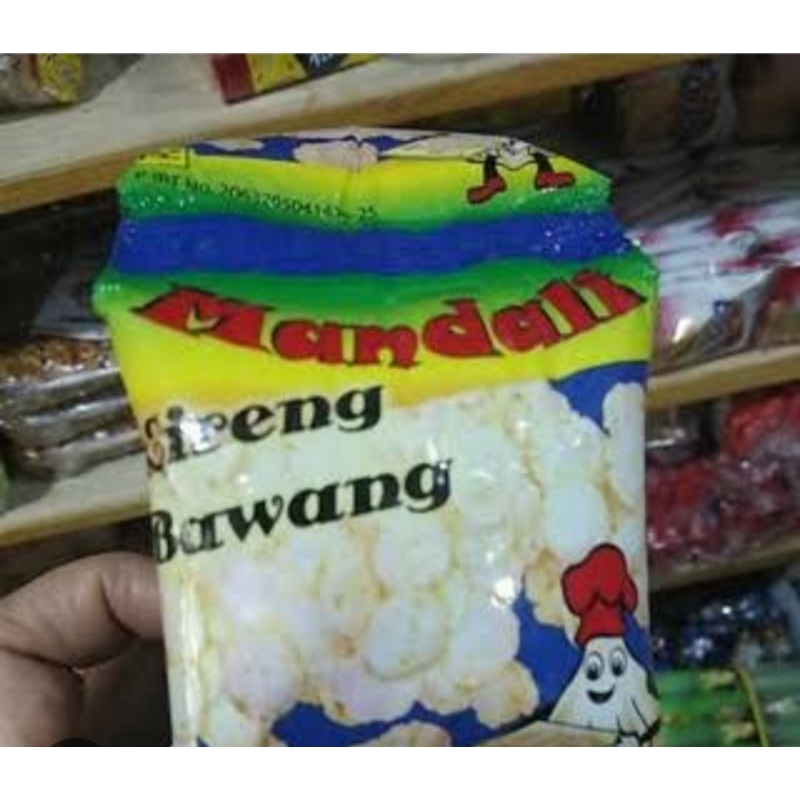 

Mandali cireng bawang 1 ball isi 50 pcs | Snack jadul | makanan ringan