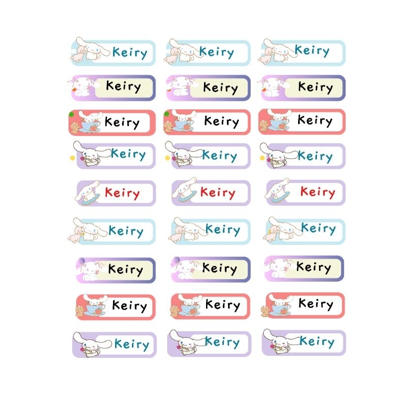 

Dapat 240pc!!! CINNAMOROLL TERMURAH LABEL STICKER UK S