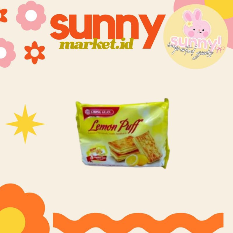 

SUNNYMARKET - KHONGGUAN KG KHONG GUAN BISKUIT BISCUIT RASA LEMON PUFF 168 GR IMPORT IMPOR SG SINGAPORE SINGAPUR