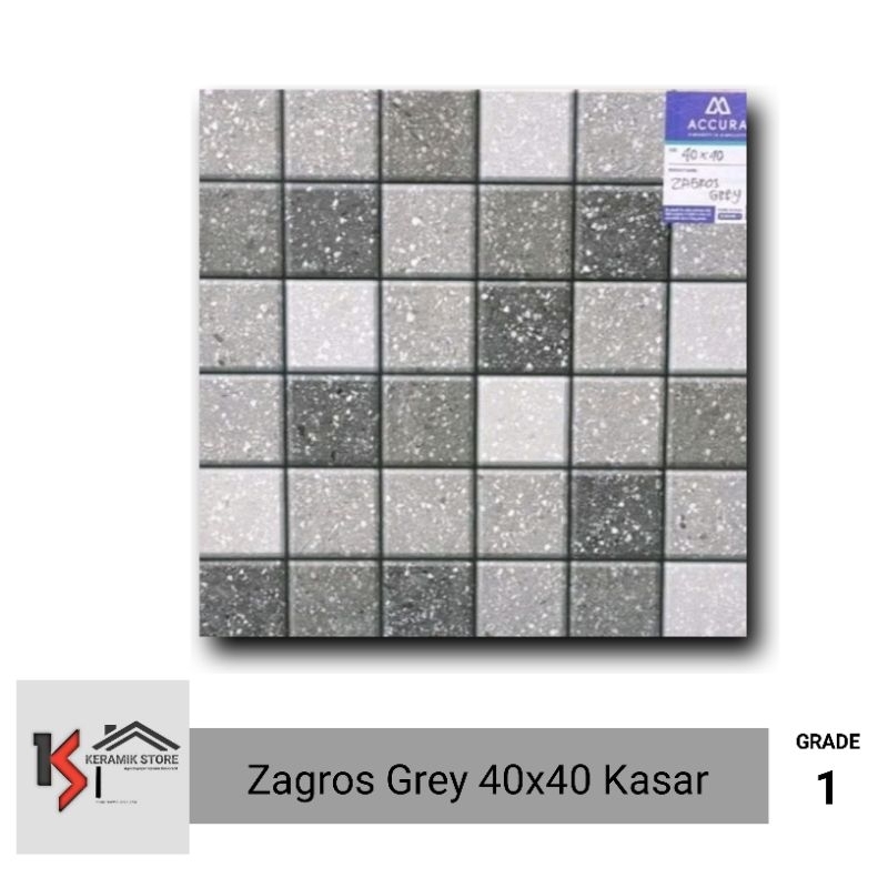 Keramik lantai kamar mandi 40x40 kasar / keramik teras depan 40x40 kasar / keramik lantai 40x40 muli