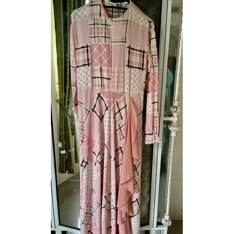 gamis set syar’i ada jilbabnya juga like new