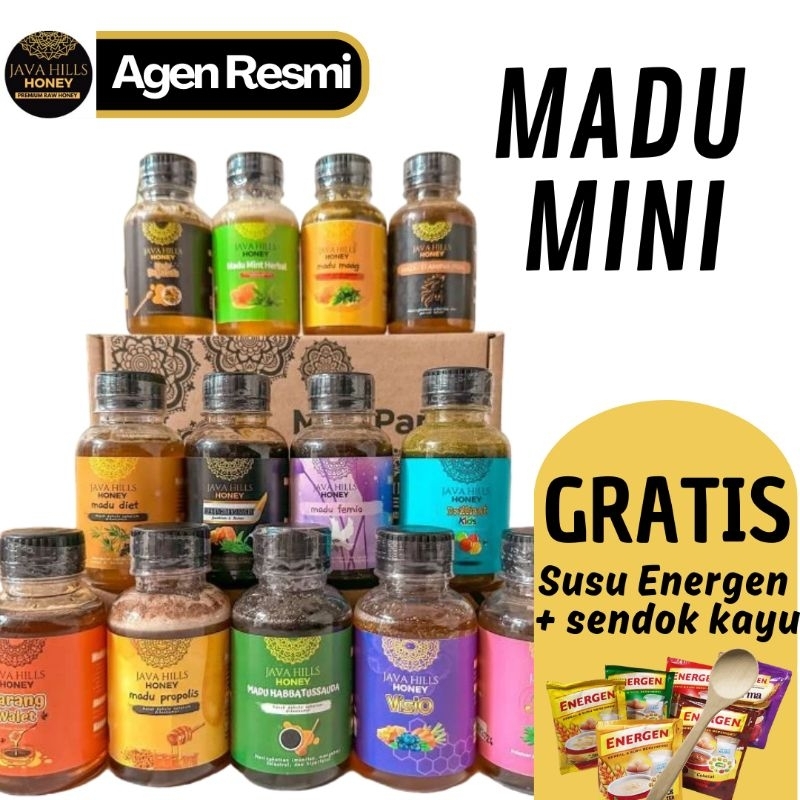 

JAVA HILLS MADU MINI HAMPERS READY ALL VARIAN FREE ENERGEN DAN SENDOK KAYU