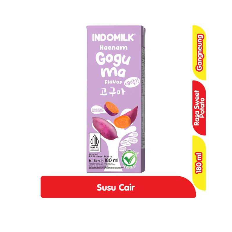 

Indomilk Haenam Susu UHT Goguma 180 ml