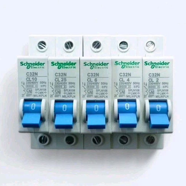 MCB SCHNEIDER S PLN MODIF 450,900,1300,2200 Kelingan Rapih Original Breaker Pemutus Arus Listrik