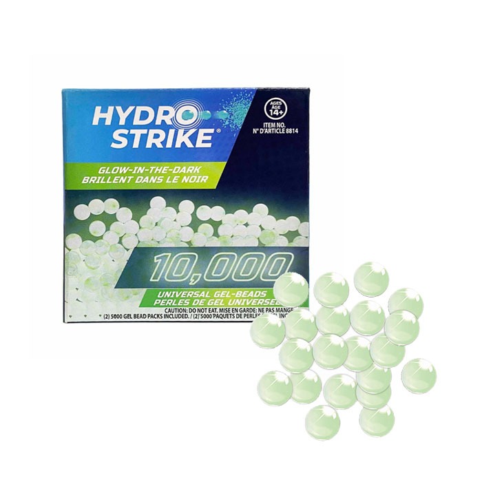 Hydro Strike 10k Refill Gel Beads Glow In The Dark