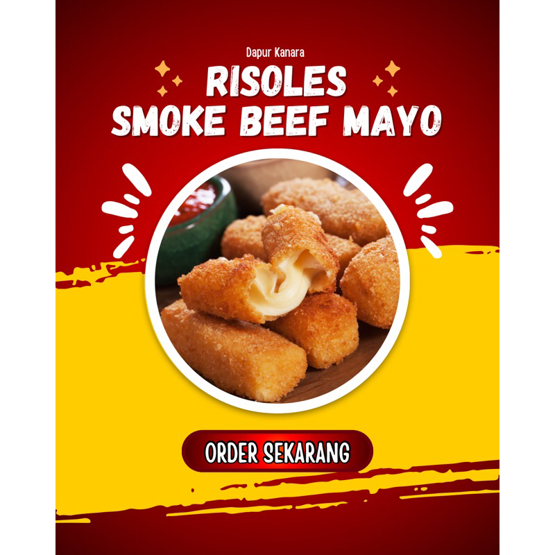 

Risol Mayo Frozen / Risoles Smokebeef Mayo isi 5 pcs