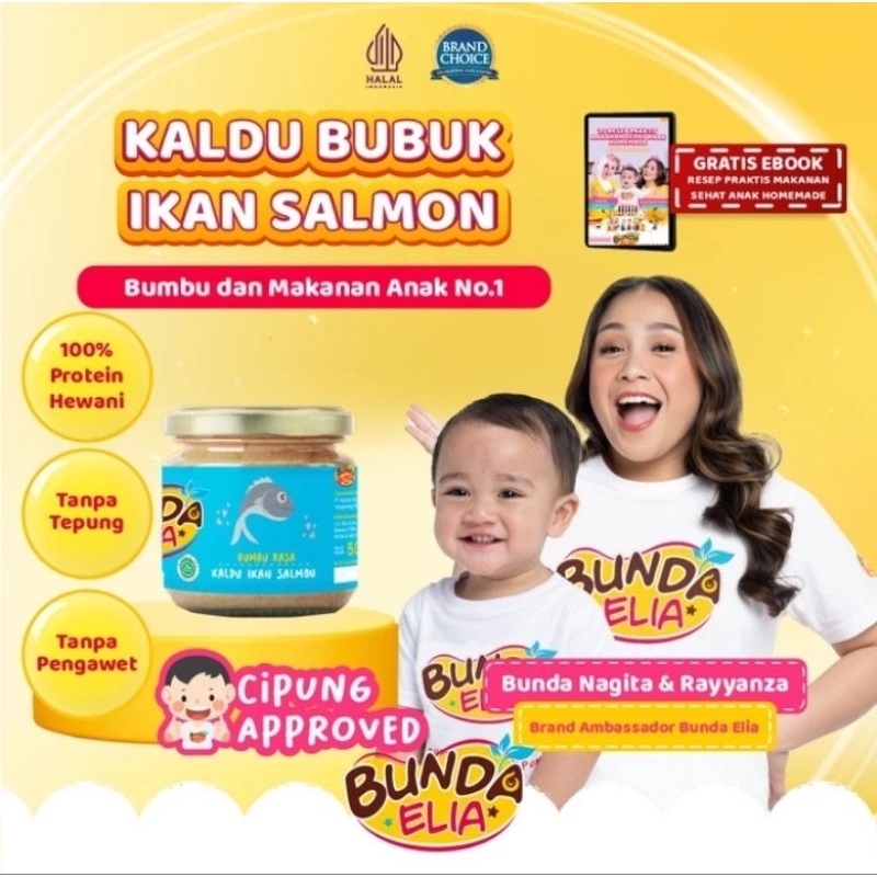 

Bumbu Bunda Elia Kaldu Salmon 50gr Kaldu Ikan Salmon 50gr murah Kaldu Mpasi
