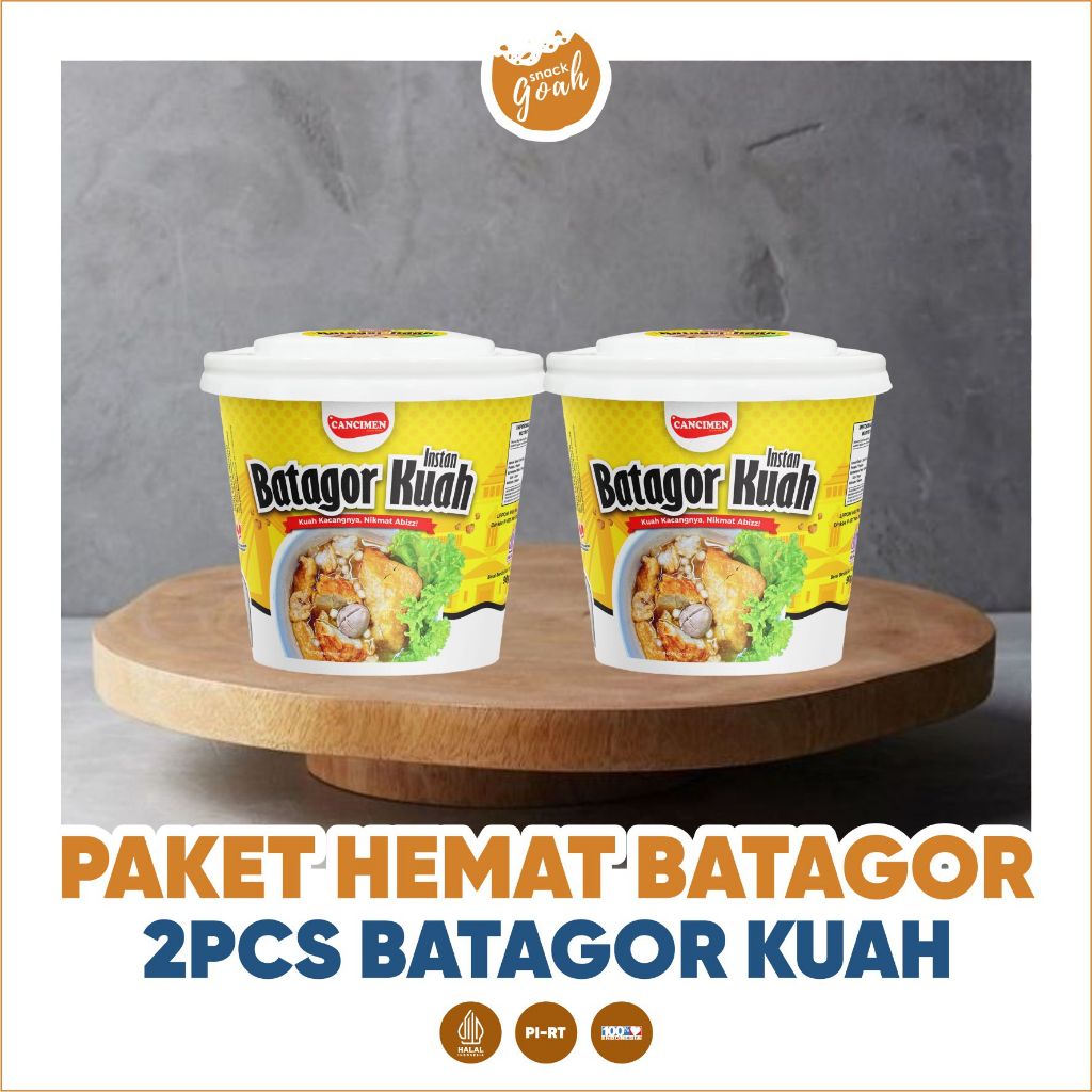 

PAKET HEMAT CANCIMEN BATAGOR KUAH 2PCS
