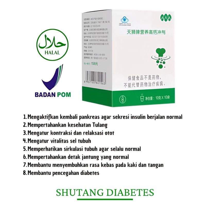 

LABU CHINA UNTUK DIABETES - SHUTANG CALSIUM POWDER - HERBAL CHINA FITOFARMAKA DIABETES AMPUH