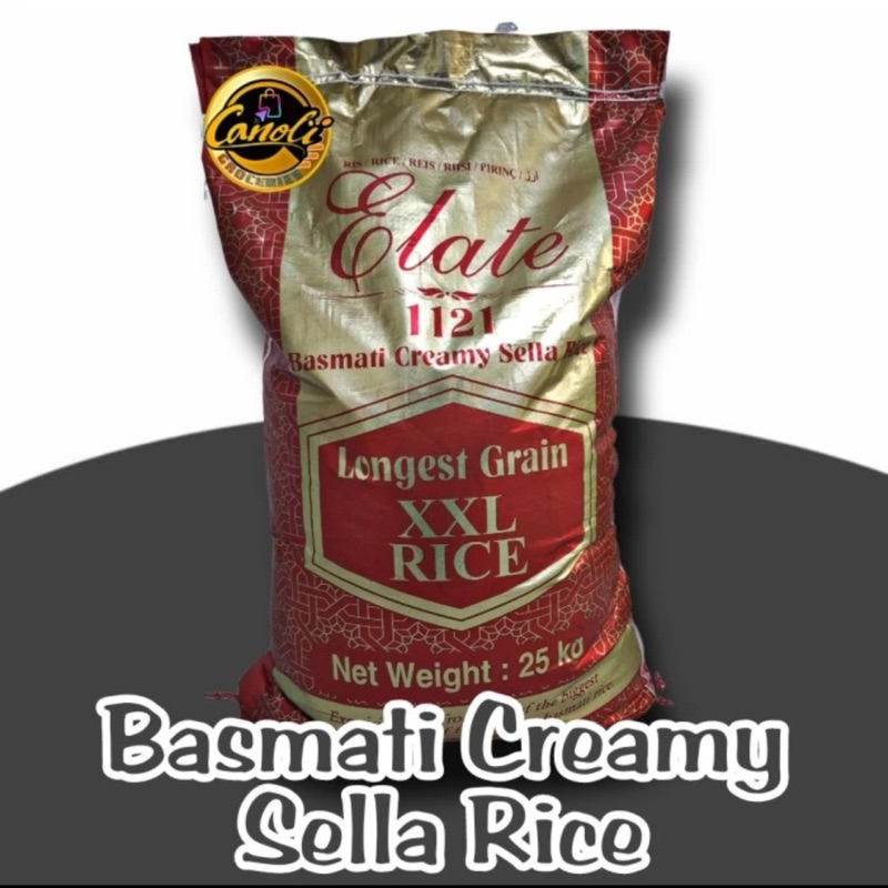 

Elate Basmate Rice Premium 1 Kg Creamy Sella Halal Nasi Kebuli