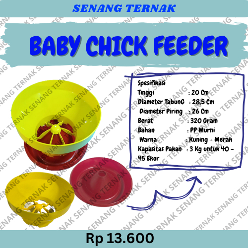 BABY CHICK FEEDER / TEMPAT MAKAN AYAM DOC / TEMPAT PAKAN AYAM KECIL / MANGKUK AYAM KECIL