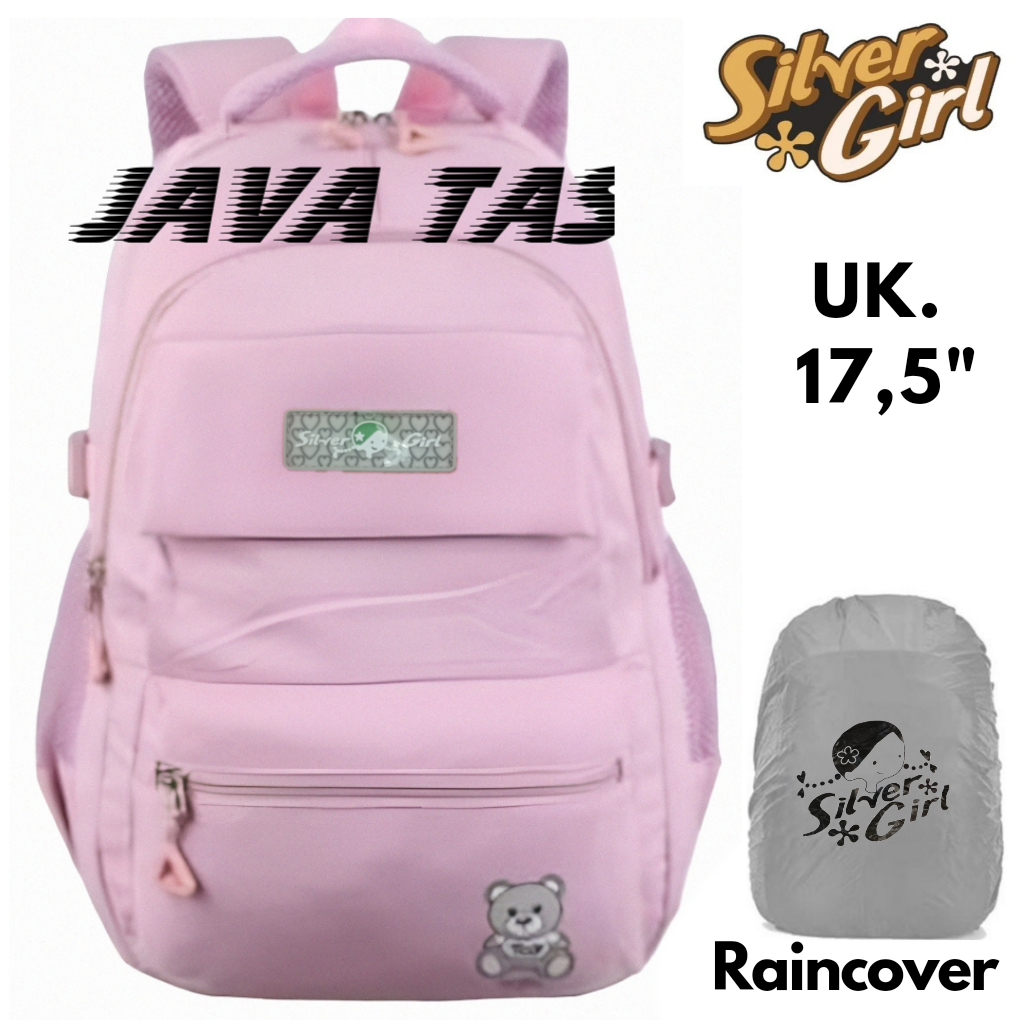 Tas Ransel Backpack Anak Sekolah Perempuan ALTO SILVER GIRL QueeN LoVe ORIGINAL SD SMP Terbaru Grati