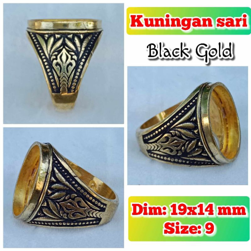 Emban Batu Akik Dan Permata Kuningan Perunggu.11