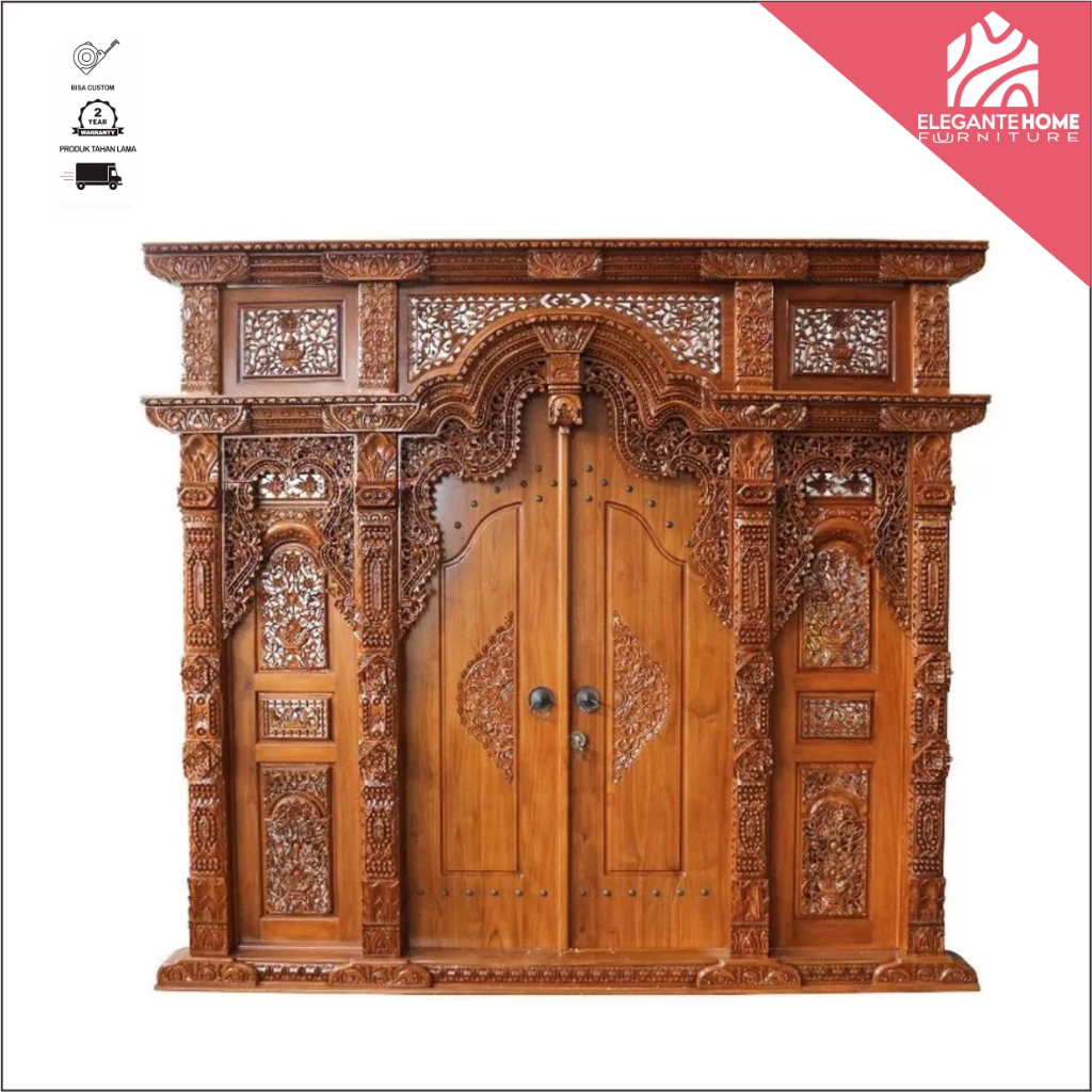 PINTU GEBYOK UKIR JATI JEPARA