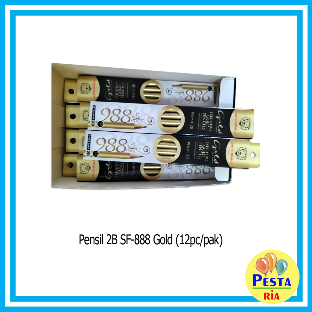 

Murah!! (12 Pcs) Pensil 2B Gold Safari, pensil safari, pensil emas, pensil sekolah, alat tulis murah, ATK