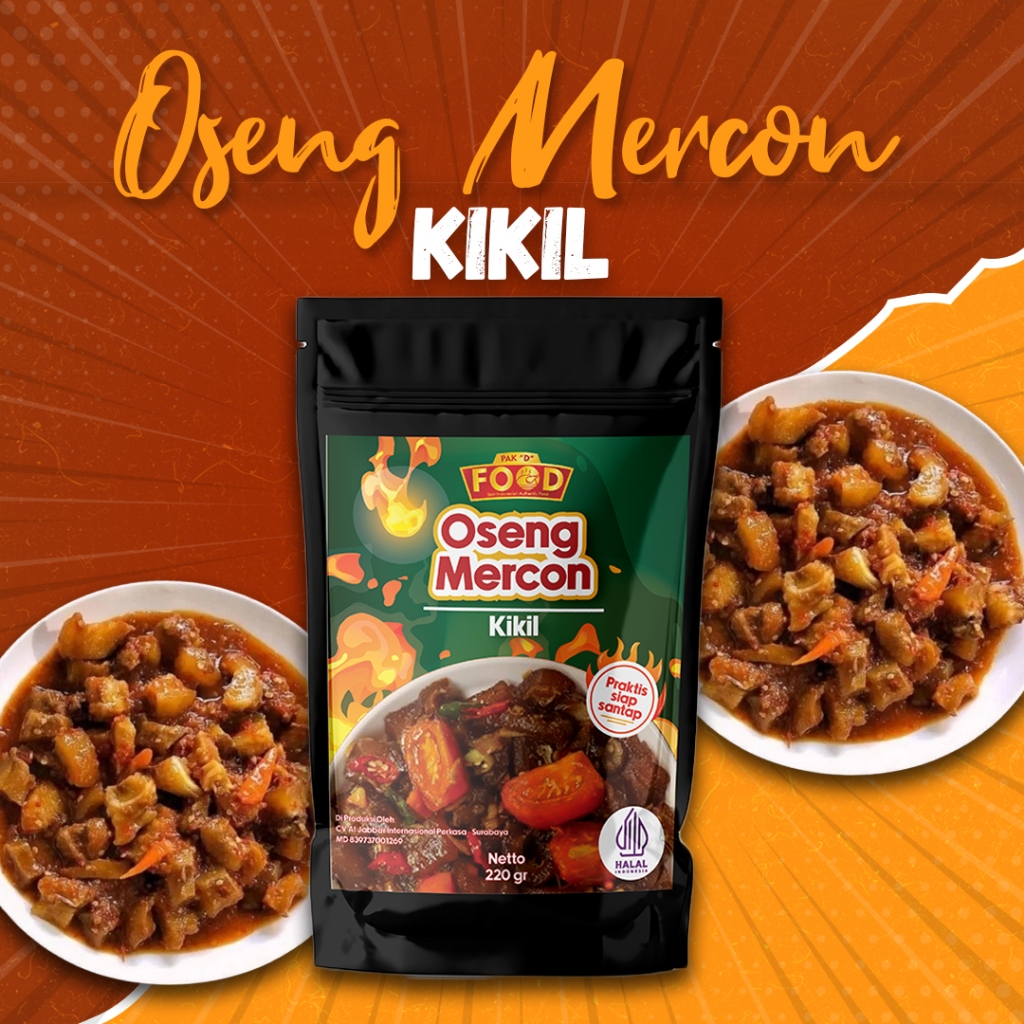 

OSENG MERCON KIKIL SAPI 220GR / OSENG MERCON PEDAS / KIKIL PEDAS