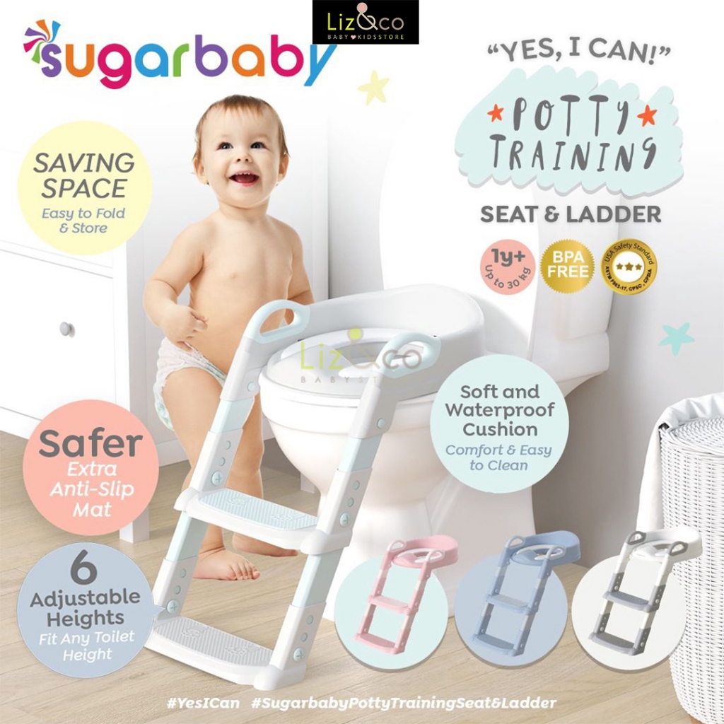 SUGARBABY Potty Training Seat&ladder/Potty Seat/Toilet Training Anak