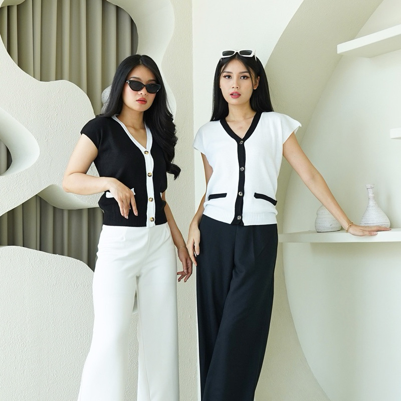 Baju Vest Rajut Dimitri/Rajut/Wanita