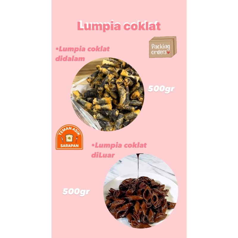 

lumpia coklat lumer // keripik lumpia goreng // HALAL // 250gr