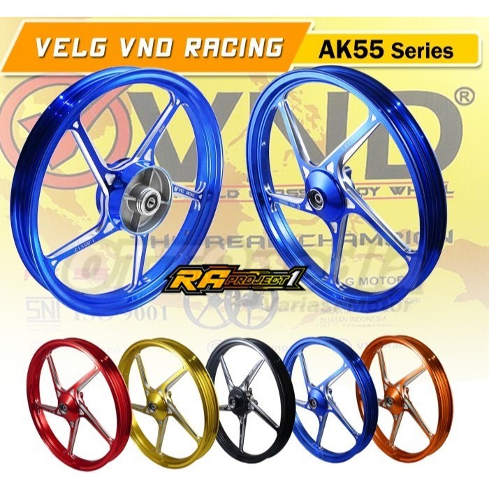 Velg Racing VND AK 55 160/160x17 PNP - Satria FU 150 | Satria FUFI 150 | Satria Hiu 2T - Original Ve