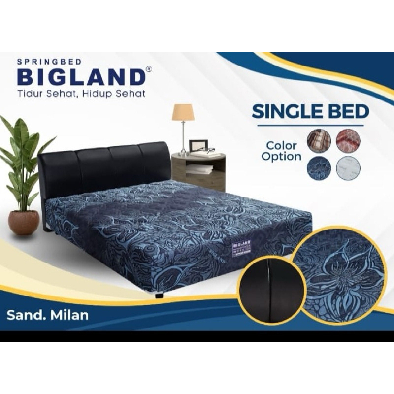 Promo 1 set springbed Bigland single bed