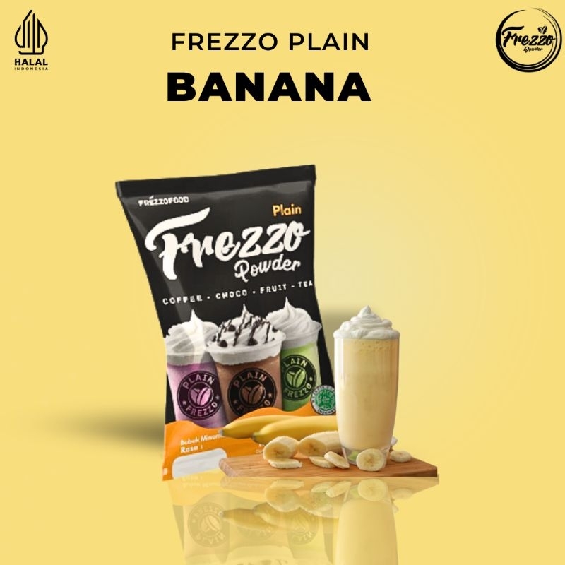 

Bubuk Minuman Rasa Banana Plain Frezzo 1kg/ Minuman Murah dan Enak Frezzo Plain