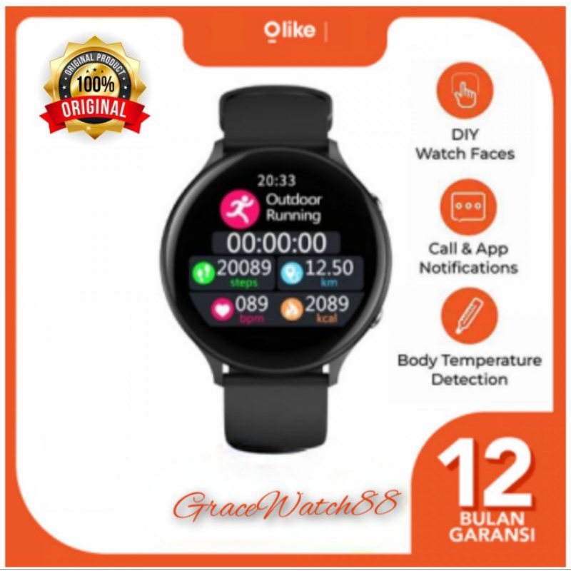 SMARTWATCH OLIKE FW1-BLACK IP68