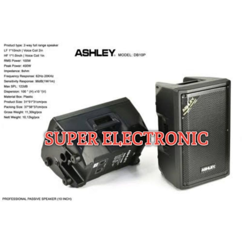 Speaker Pasif Ashley Db10p Original Speaker Pasif 10inch Garansi resmi