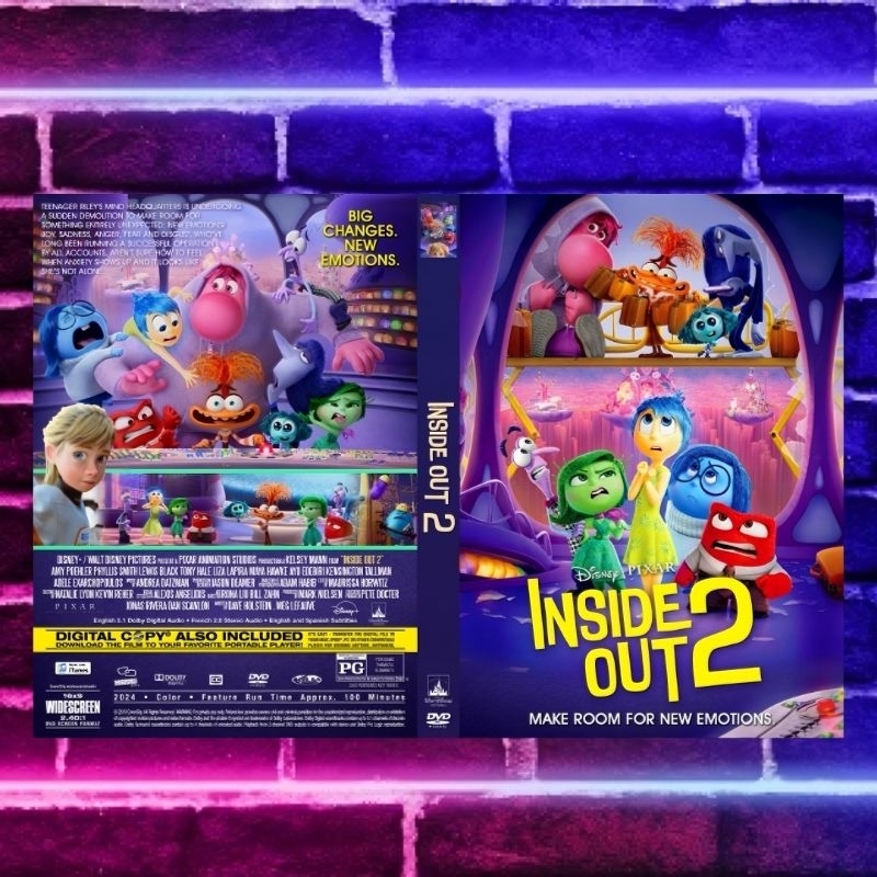Kaset D v d Film Inside Out 2 Full Movie Terbaru - Kaset Film Animasi Kartun Disney Anak Inside Out 