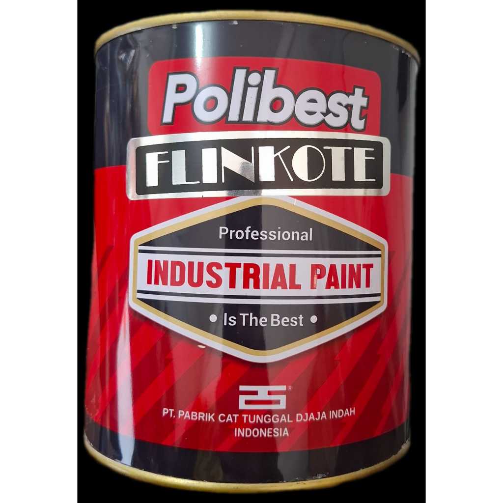 Cat Polibest Flinkote / Cat Besi Anti Karat Warna Hitam 1kg