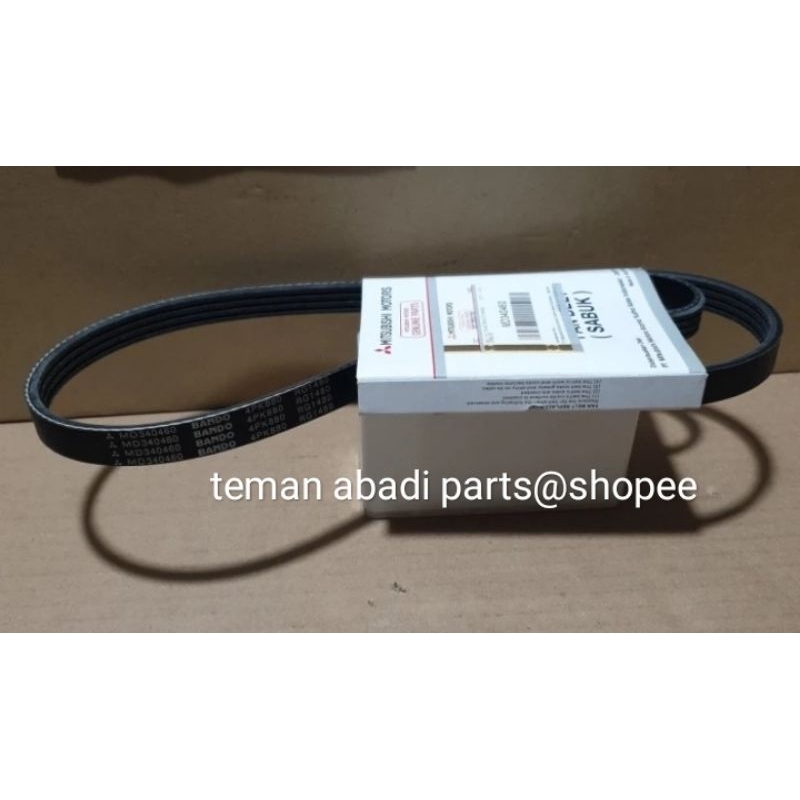TALI KIPAS/FAN BELT MITSUBISHI KUDA 1,6 4PK880 ORI MD340460#KTB4860