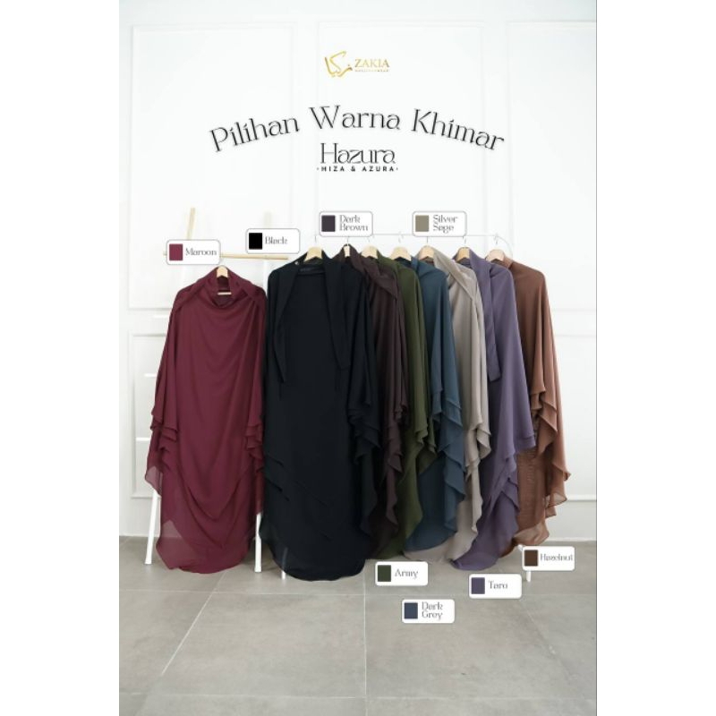 READY STOCK KHIMAR BASIC | FK PONI | FK TALI CHIFFON HAZURA ORIGINAL ZAKIA