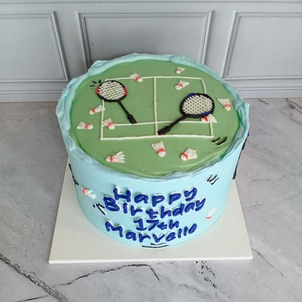 

Kue Ulang Tahun/Birthday Cake/Kue Ultah Tema Raket/Kue Ultah Badminton/Kue Birthday Jakarta