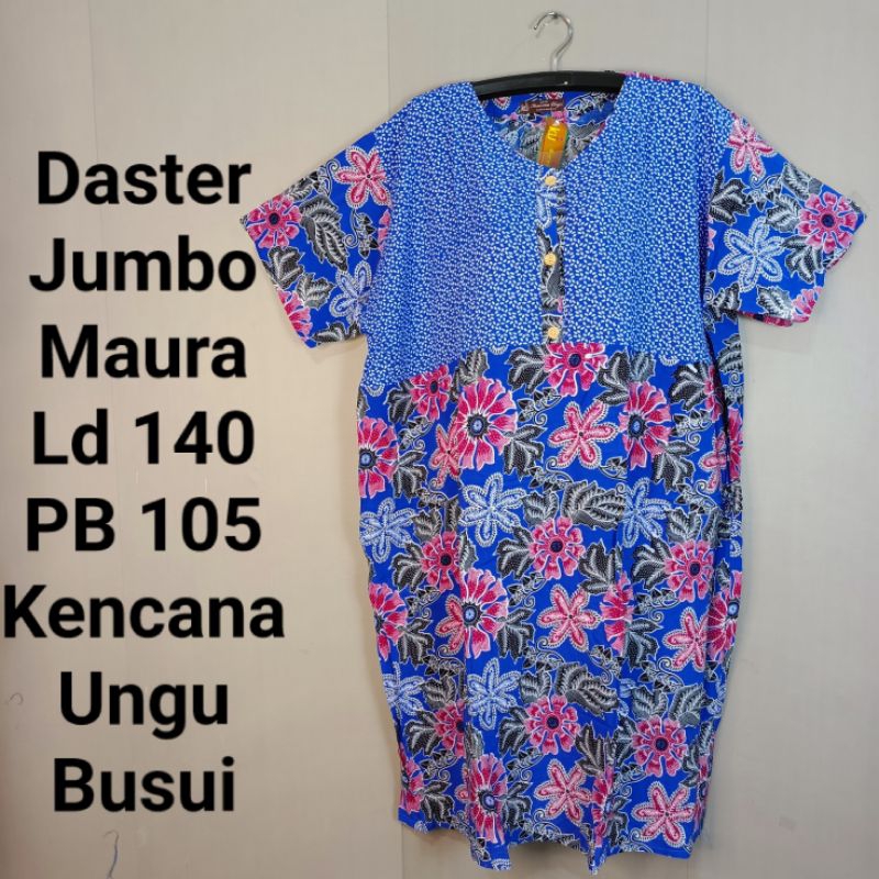Daster Jumbo Maura Ld140 Pb105 Kencana Ungu Coklat