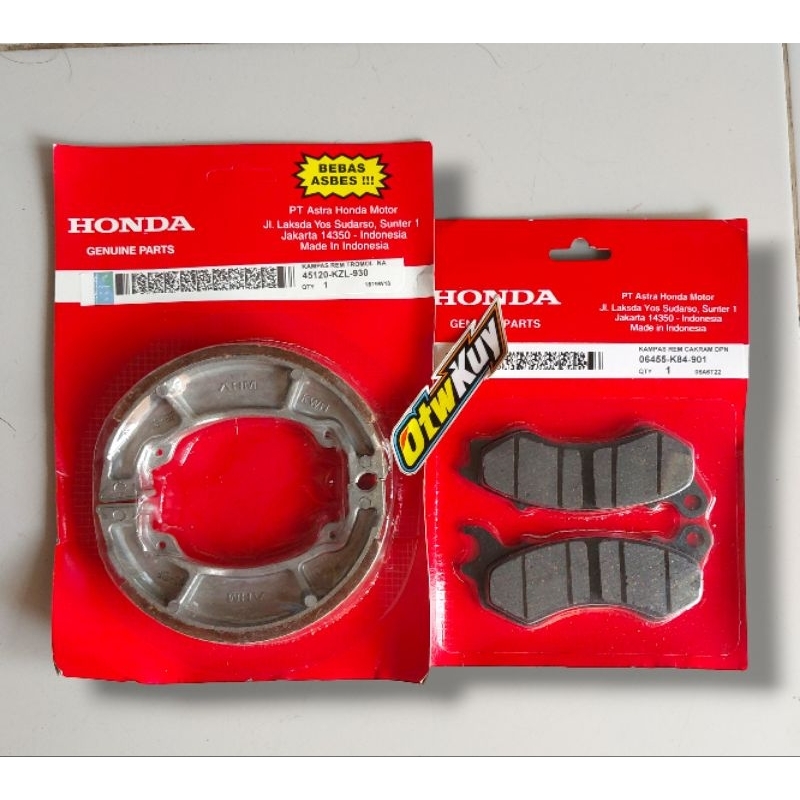 Kampas Rem Depan Belakang Dispad PCX 125 CBU PCX 150 CBU LAMA