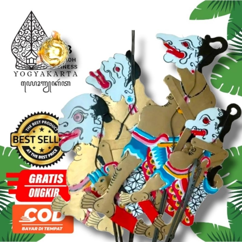 NAKIROHBUSINESS wayang kulit punokawan bahan kulit sapi asli