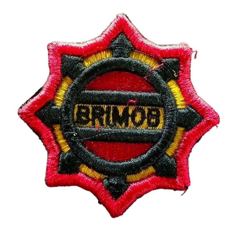 ATRIBUT POLRI / BET POLRI / BREVET POLRI BORDIR TIMBUL HARGA SATUAN BRIMOB