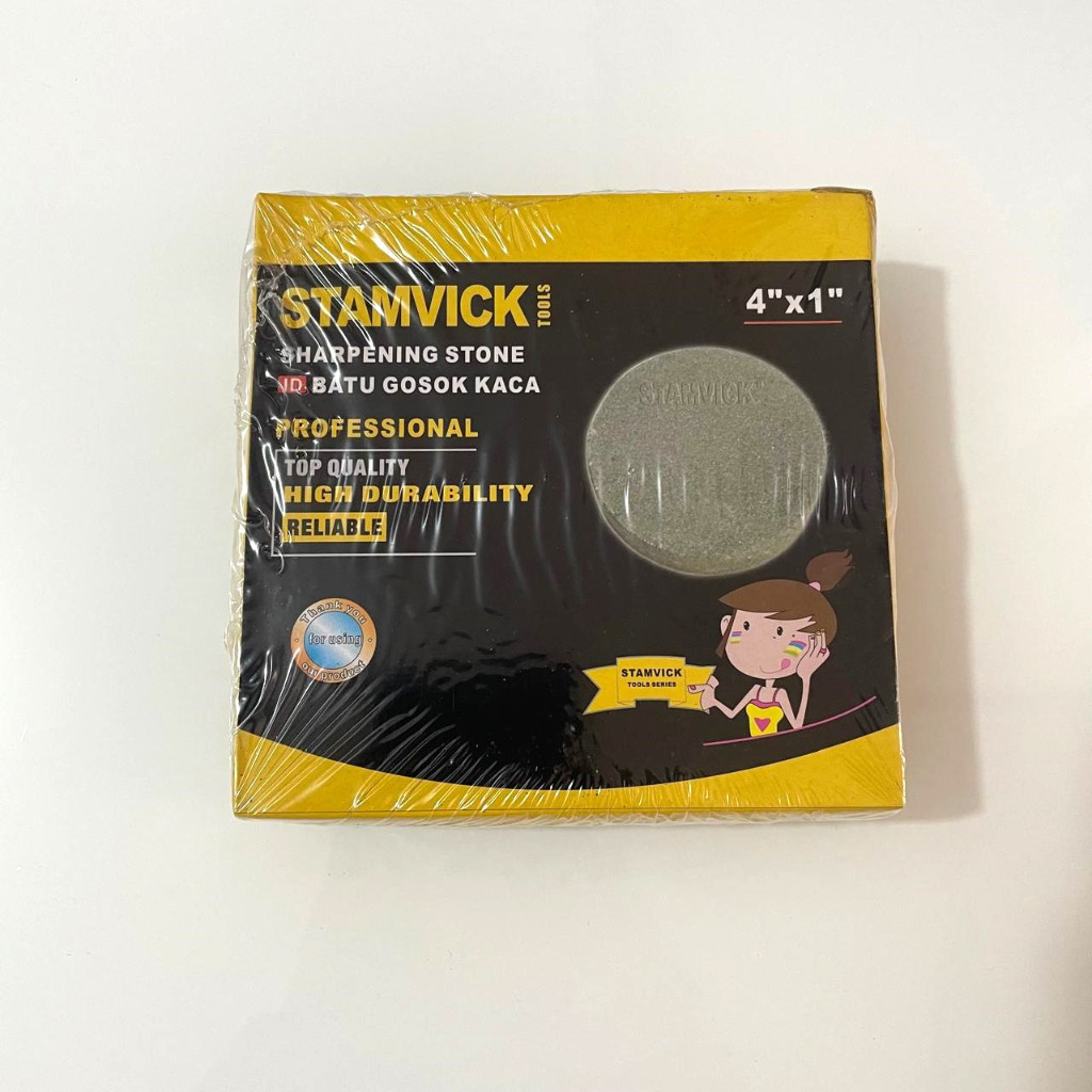 BATU GOSOK KACA STAMVICK / BATU ASAH KACA BULAT / GRINDING WHEEL