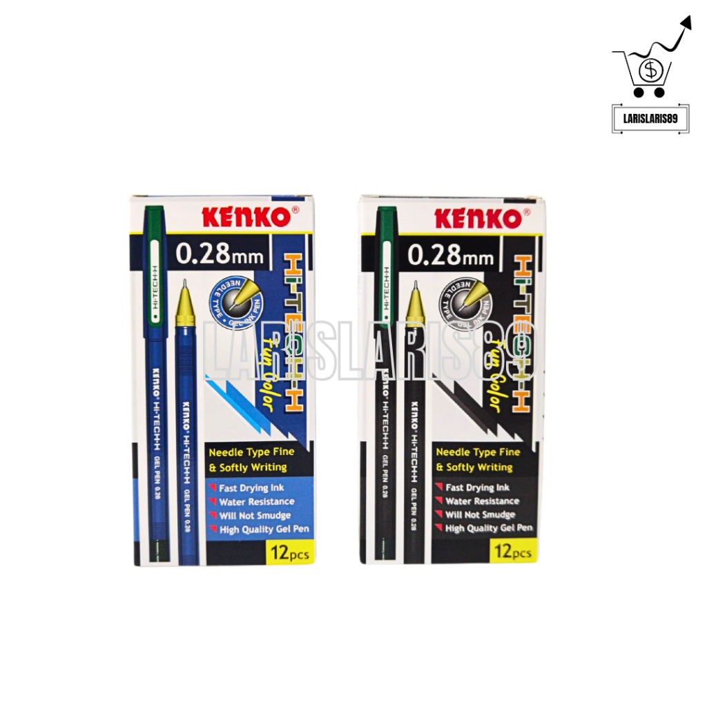 

Pulpen Kenko Hi Tech Fun Color 0.28 mm - Ballpoint Pen Tinta Gel Hi-Tech-H Tutup Warna Warni [PER LUSIN]