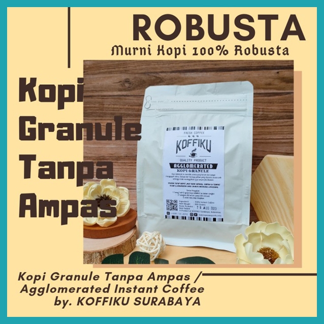 

KOFFIKU Agglomerated Instant Coffee 200 gr / Kopi Agglomerated / Kopi Hitam