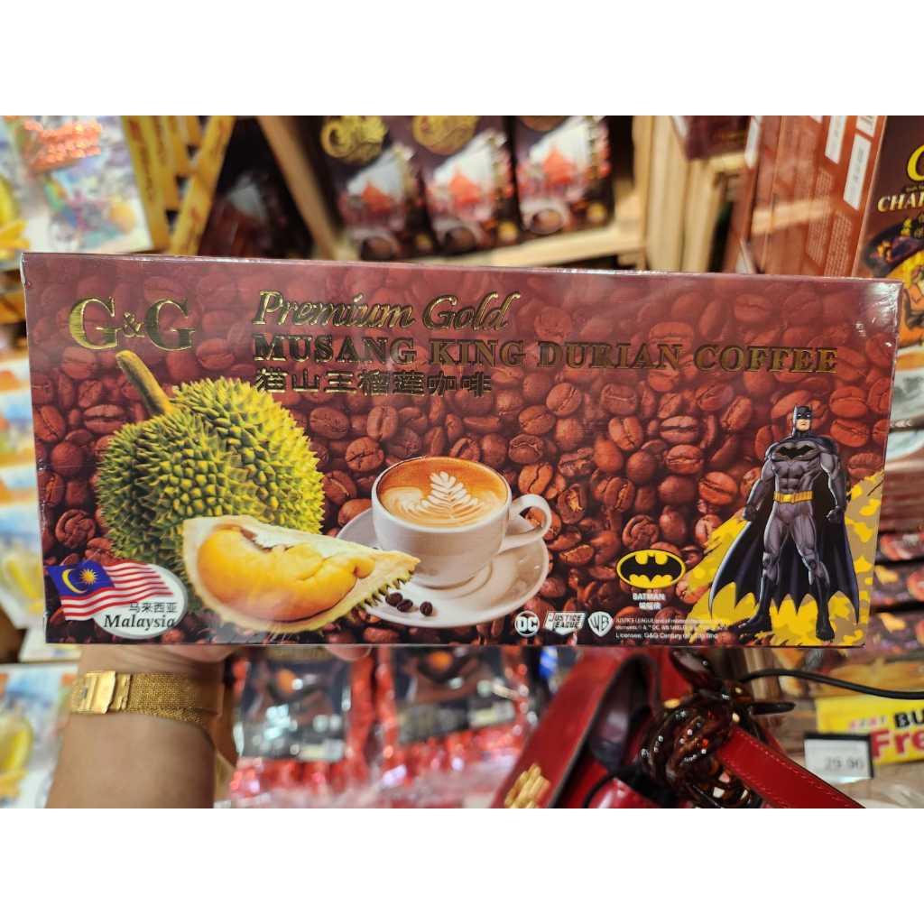 

PREMIUM GOLD Musang King Durian Coffee Malaysia / Kopi Duren Musangking Musang King Asli Malaysia