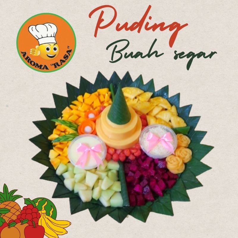 Tumpeng Puding Buah/Puding Buah/Puding Tumpeng buah segar variasi