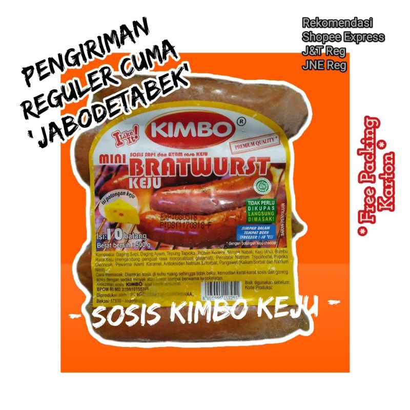 

Sosis Kimbo Bratwurst Keju 10 pcs