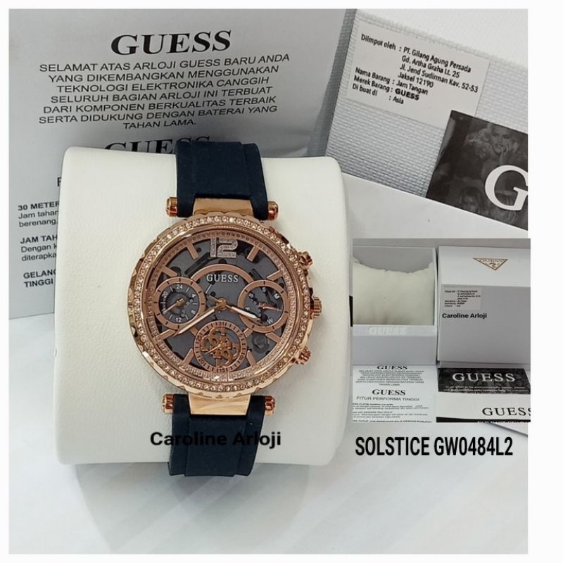 JAM TANGAN WANITA GUESS SOLSTICE GW0484L1 GARANSI RESMI GAP