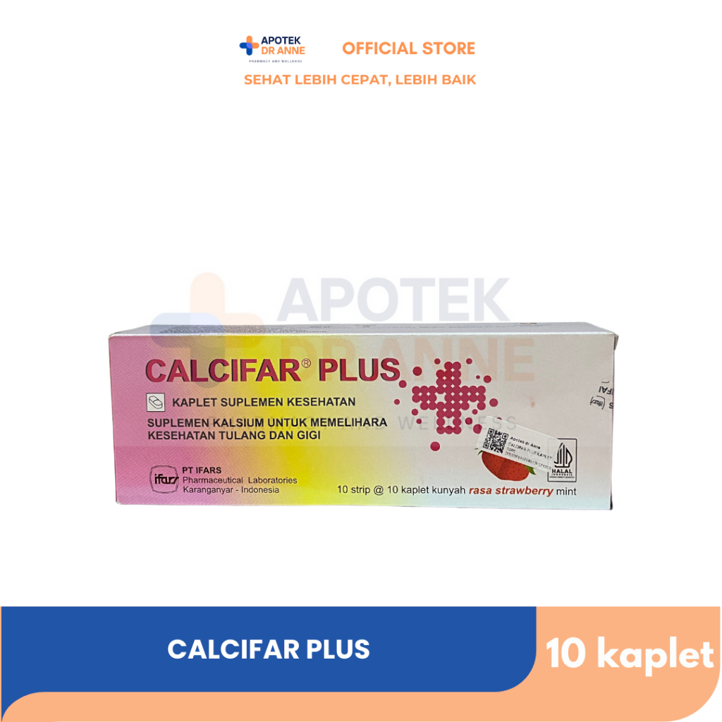 Calcifar Plus Suplemen Kalsium (10 Kaplet)