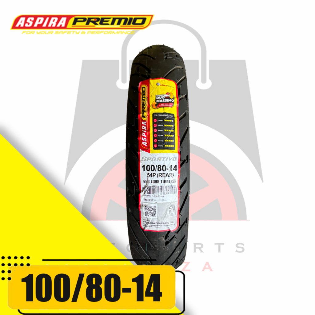 ASPIRA PREMIO SPORTIVI 100/80 -14 BAN ASPIRA PREMIO 100 80 ring 14