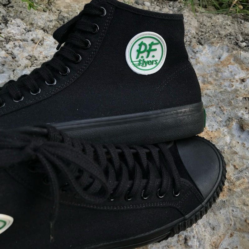 Pf flyers center hi black black casual original murah - size 38 38,5 23,5cm 24cm
